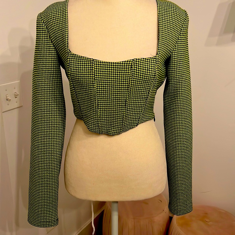 Zara NWT 🏷 crop corset top sz XS